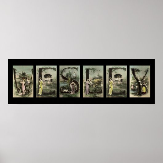 Poster LETTRE WESLEY Alphabet Nom Art (Devant)