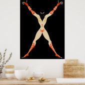 Poster Lettre X de la suite Alphabet, 1976 (Cuisine)