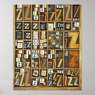 Poster Lettre Z