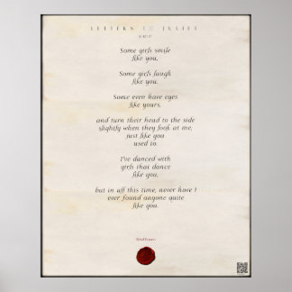 Poster Lettres à Juliet Imprimer 🌹 🗡 44/49