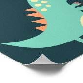 Poster Lettres alphabétiques Dinosaures mignonnes Enfants (Coin)