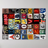 Poster Lettres Ann Arbor (Devant)