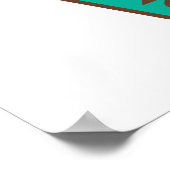 Poster Lettres colorées Aimer Nourriture Enfoncée Burger  (Coin)