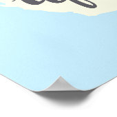 Poster Lettres de pinceau californienne avec carte Silhou (Coin)