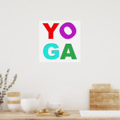 Poster Lettres de Yoga (Cuisine)