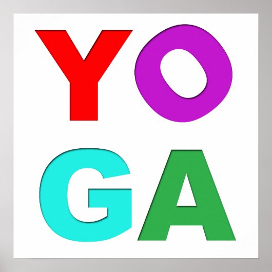 Poster Lettres de Yoga (Devant)