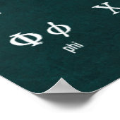 Poster Lettres grecques (Coin)