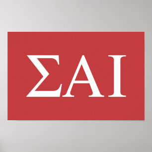 Poster Lettres grecques Sigma Alpha Iota