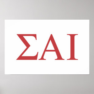 Poster Lettres grecques Sigma Alpha Iota