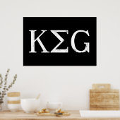Poster lettres keg boire un tshirt (Cuisine)