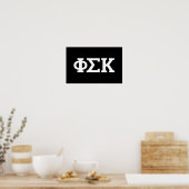 Poster Lettres Phi Sigma Kappa (Cuisine)