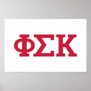 Poster Lettres Phi Sigma Kappa