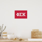 Poster Lettres Phi Sigma Kappa (Cuisine)