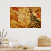 Poster Lettres vintages de Paris (Cuisine)