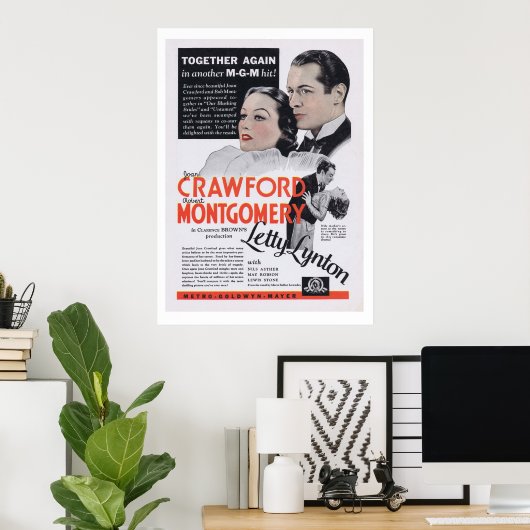 Poster Letty Lynton Joan Crawford (Bureau à domicile)