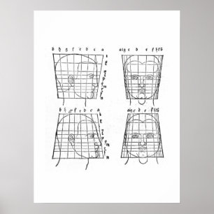 Poster L'étude d'Albrecht Dürer sur les proportions humai