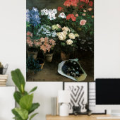 Poster L'étude des fleurs (Bureau à domicile)
