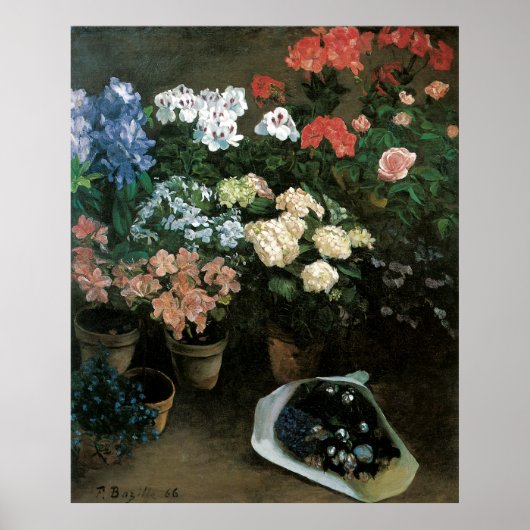 Poster L'étude des fleurs (Devant)