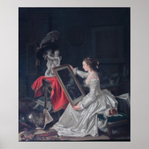 Poster L'étudiant attentif - Fragonard