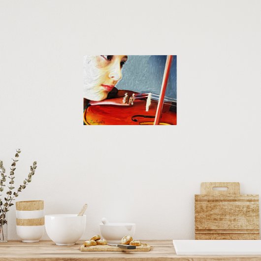 Poster "L'étudiant violon" (Cuisine)