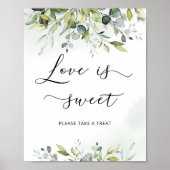 Poster L'eucalyptus verdure L'amour est doux (Devant)