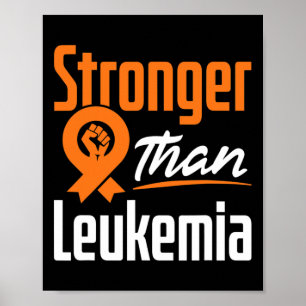 Poster Leucémie Cancer du sang Lutte de lutte