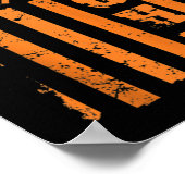 Poster Leucémie Cancer Leucémie Orange Ribbon (Coin)