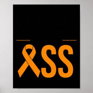 Poster Leucémie Cancer Survivant Don Funny Cancer du Sang