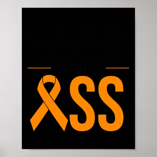 Poster Leucémie Cancer Survivant Don Funny Cancer du Sang (Devant)