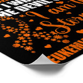 Poster Leucémie Cancer Warrier (Coin)