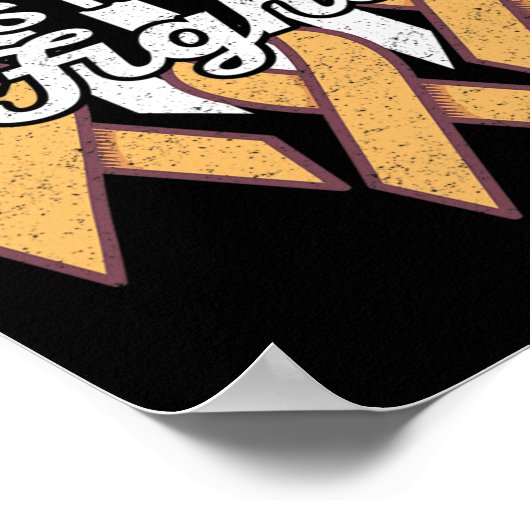 Poster Leucémie Conscience Son Combat Est Mon Combat (Coin)