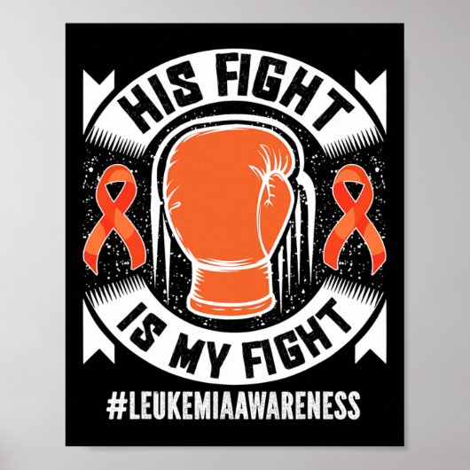 Poster Leucémie Conscience Son Combat Est Mon Combat (Devant)