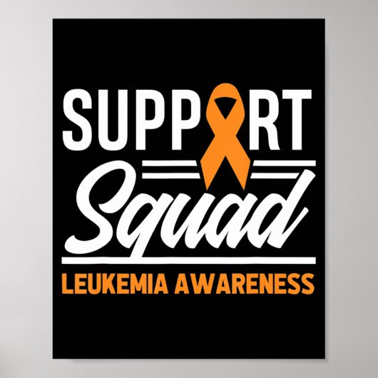 Poster Leucémie Guerrier de soutien Escadron Leucémie Can (Devant)