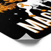 Poster Leucémie guerrier Magique Unicorne Orange Ruban He (Coin)