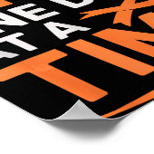 Poster Leucémie myéloïde aiguë ruban orange moelle osseus (Coin)