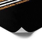 Poster Leucémie Sensibilisation Orange Ruban Usa Drapeau (Coin)