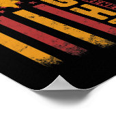 Poster Leucémie Sensibilisation Orange Ruban Usa Drapeau  (Coin)