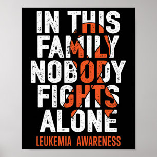 Poster Leucémie Soutien Escadron de combat Leucémie guerr