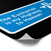 POSTER L'EUCHARISTE NOUS MON AUTOROUTE AU CIEL (Coin)