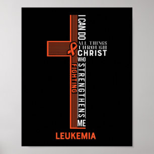 Poster Leukemia Fight Cancer Ribbon 7