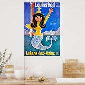 Poster Leukerbad, Station thermale, (Cuisine)