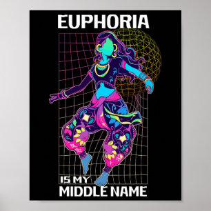 Poster L'Euphorie Est Mon Moyen-Nom Rave Energy