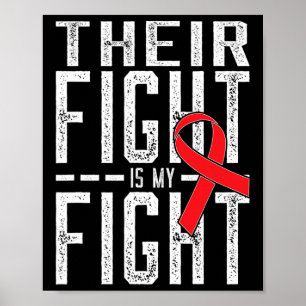 Poster Leur combat est Ma lutte Conscience du cancer du s