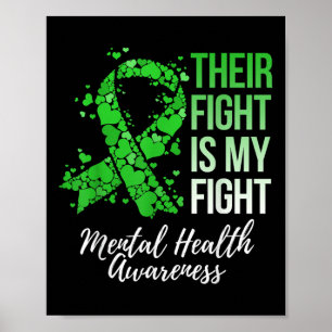 Poster Leur combat est mon combat sensibilisation à la sa