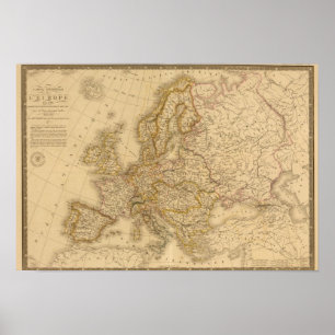 Poster L'Europe en 1789
