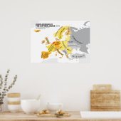 Poster L'Europe selon la Pays-Bas (Cuisine)