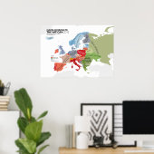 Poster L'Europe selon le Vatican (Bureau à domicile)