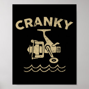 Poster Leurre de pêche Crankbait - Pêche drôle Cranky 