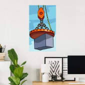 Poster Levage de grue