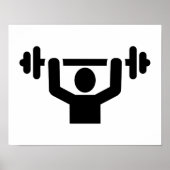 Poster Levage de poids (Devant)